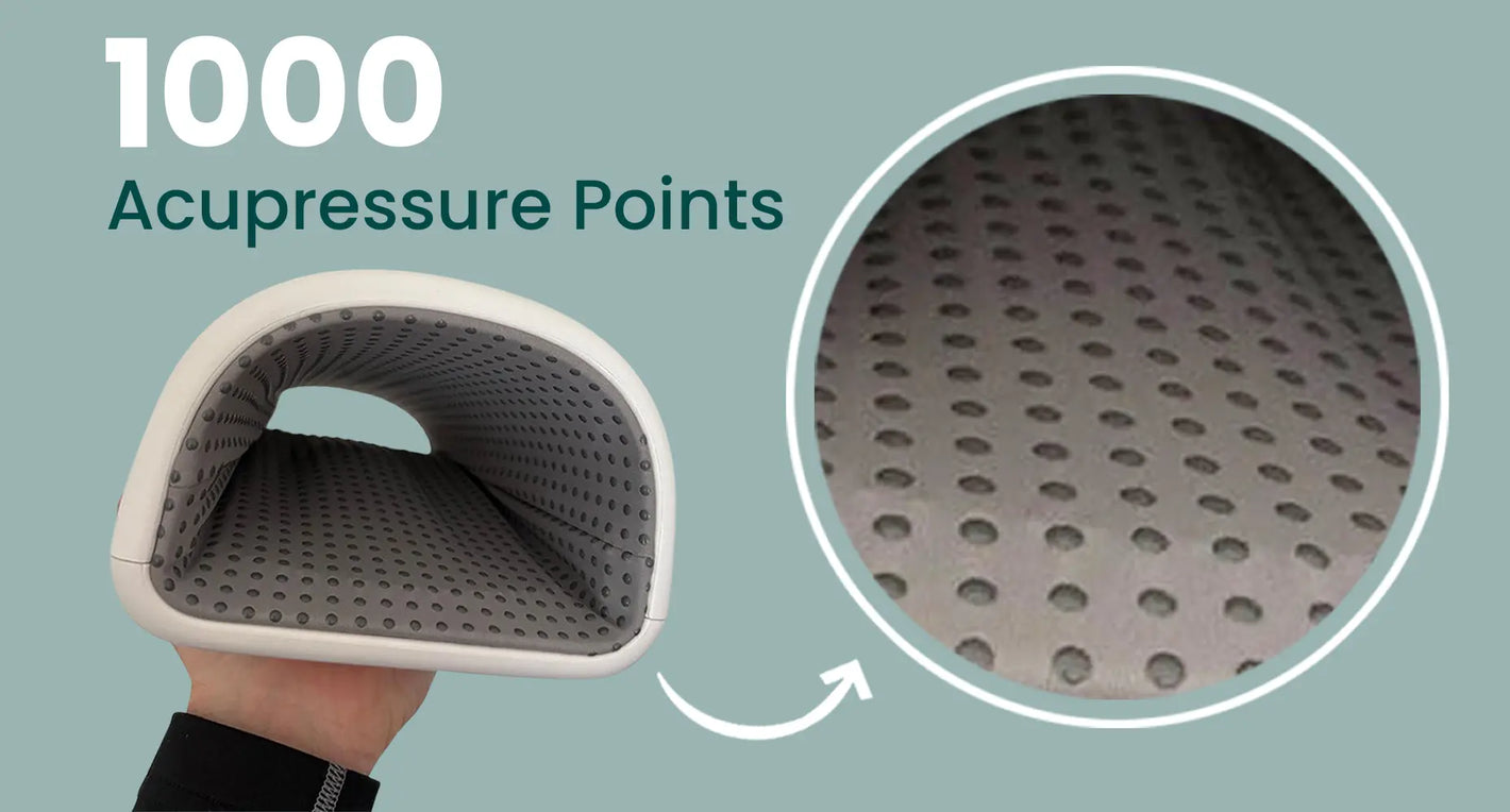 PRP HandReflex electric hand massager interior with 1000 acupressure points, providing deep massage, fatigue relief, and hand relaxation