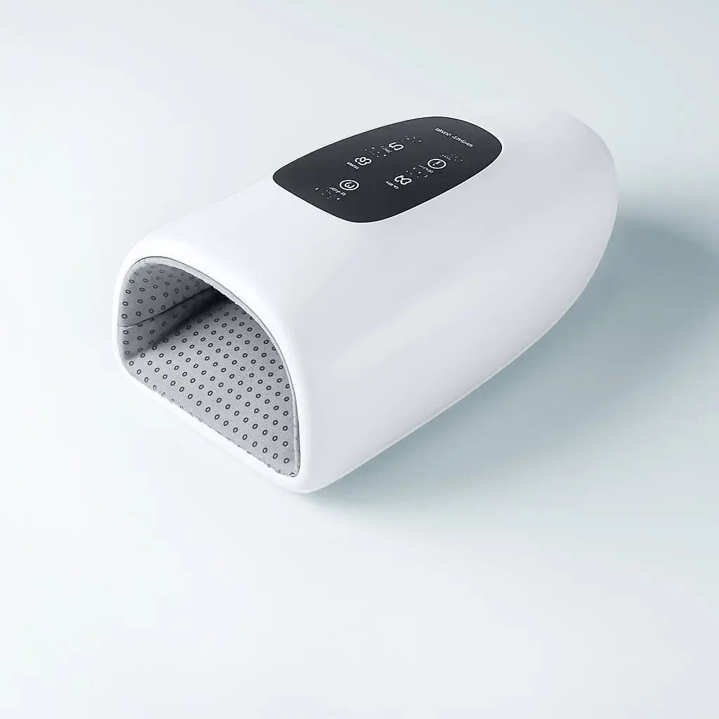 PRP HandReflex electric hand massager with air compression and heat therapy, designed to relieve fatigue, stiffness, and improve circulation.