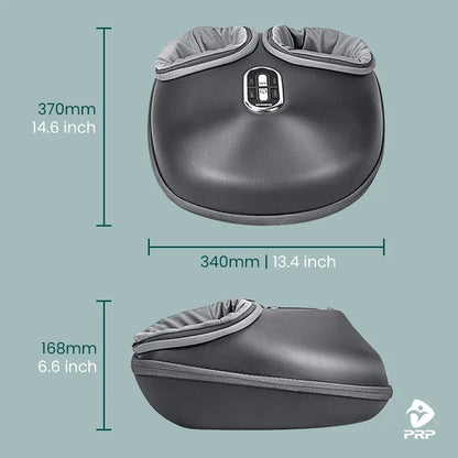 Foot massager dimensions: 370×340×168 mm (14.6×13.4×6.6 inches)
